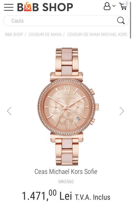 MDM vinde: Ceas Michael Kors MK-6560.