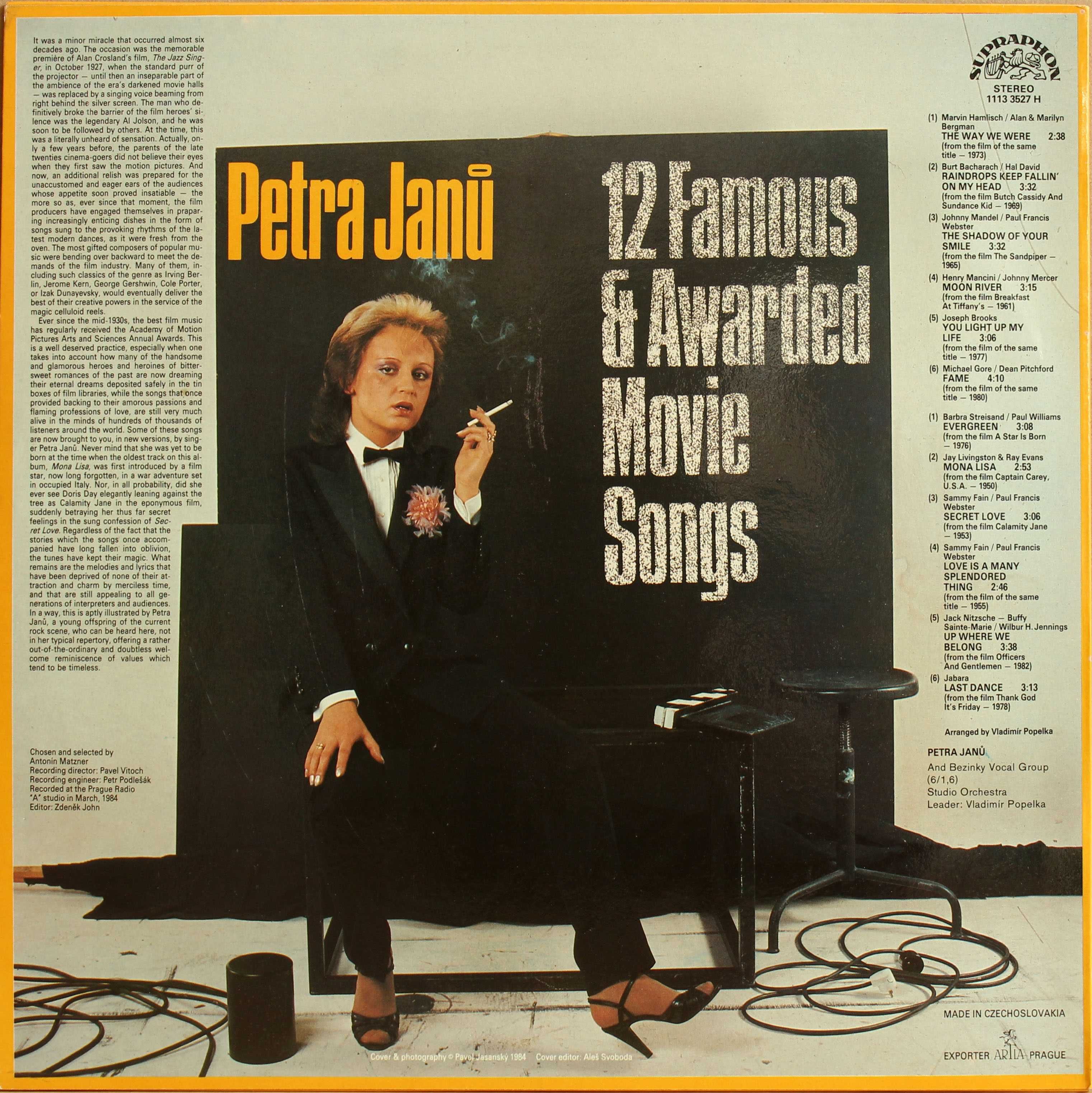 Petra Janů – 12 Famous & Awarded Movie Songs (Грамофонна плоча - LP)