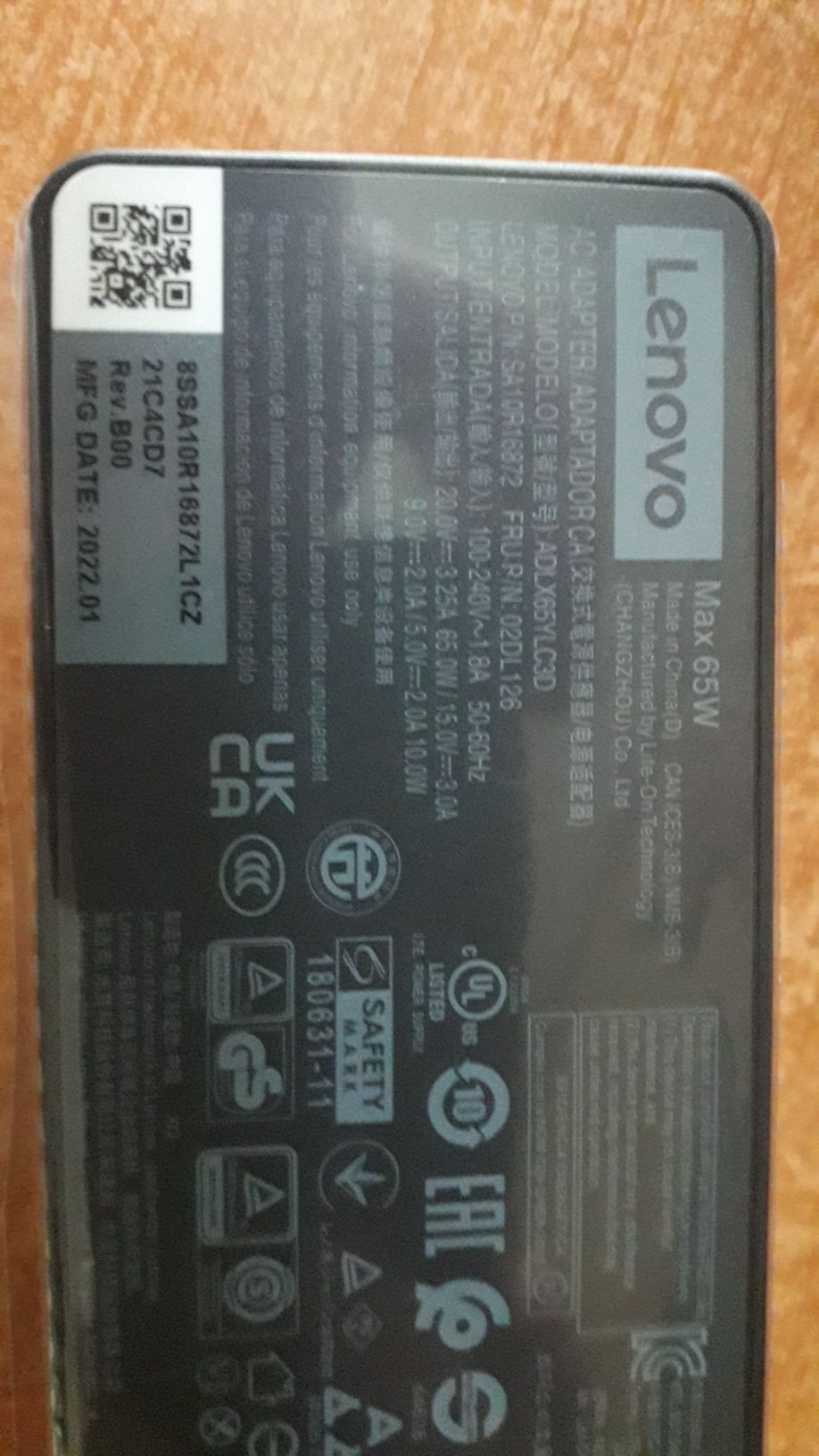 Incarcator / Alimentator Laptop Lenovo USB-C 65W Type-C PN 02DL126