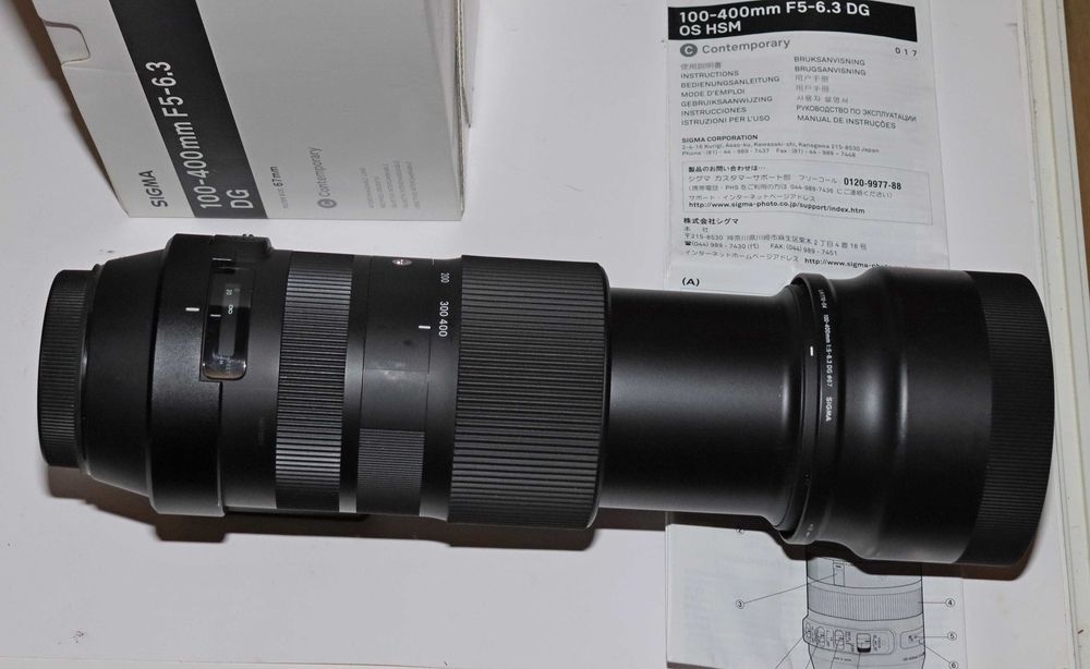 Sigma 100-400mm Contemporary cu stabilizare, pt Canon EF