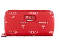 Нов Guess Червен Кожен Дамски Портфейл Оригинален Портмоне