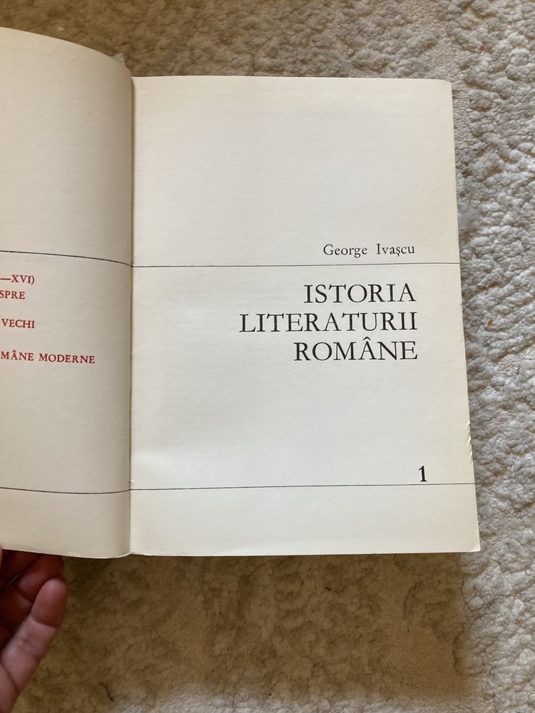 Istoria literaturii romane, G Ivascu