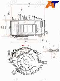 Мотор отопителя салона Audi A6
