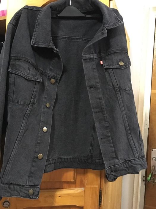 Geacă denim neagră Snkrind x Coca-Cola - marime S