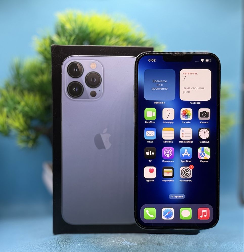 Apple iPhone 13 Pro Max, 128GB, 5G, Sierra Blue