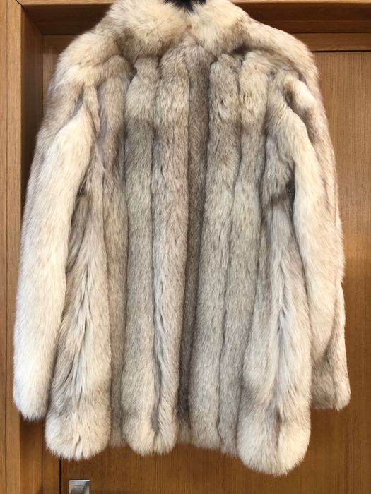 Haină blană vulpe femei mărime 42