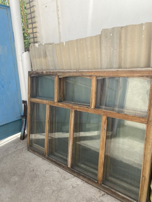 Деревянные окна (3 штуки)