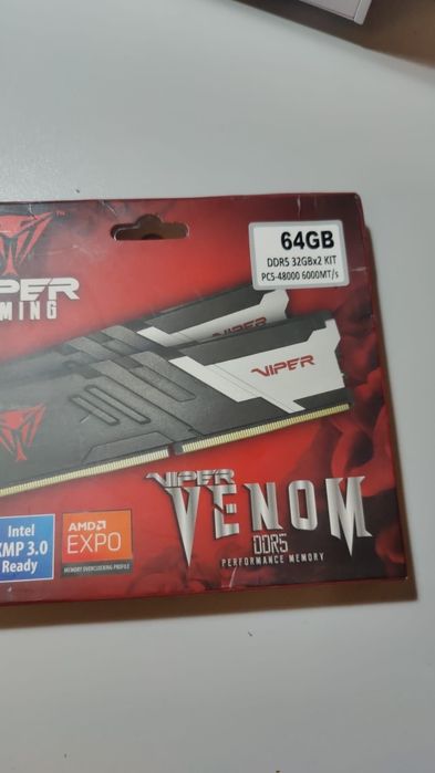 Kit memorie pc RAM Patriot Viper Venom 64GB(2x32GB),6000MHz DDR5-nou