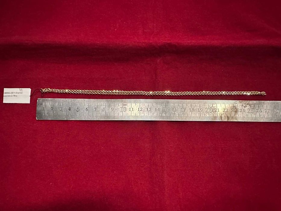 ***УНИКАЛЕН/НОВ***Златен синджир 3,78гр. 14к