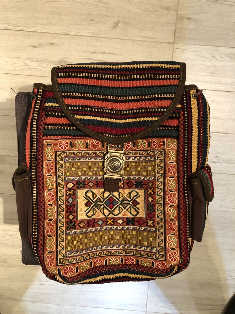 Rucsac dama vintage (motive traditionale)