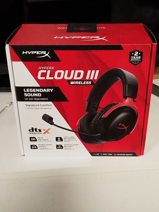 Геймърски слушалки HyperX Cloud 3 wireless