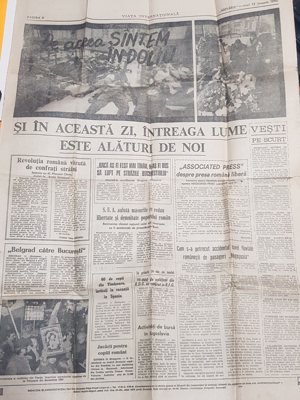 Vand ziar 1989.Tribuna Marmației.