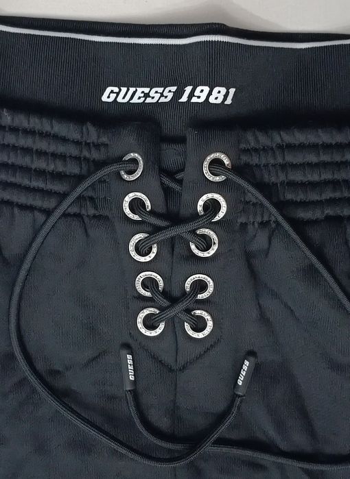 Guess Sweatpants оригинално долнище XS памучна черна долница долно