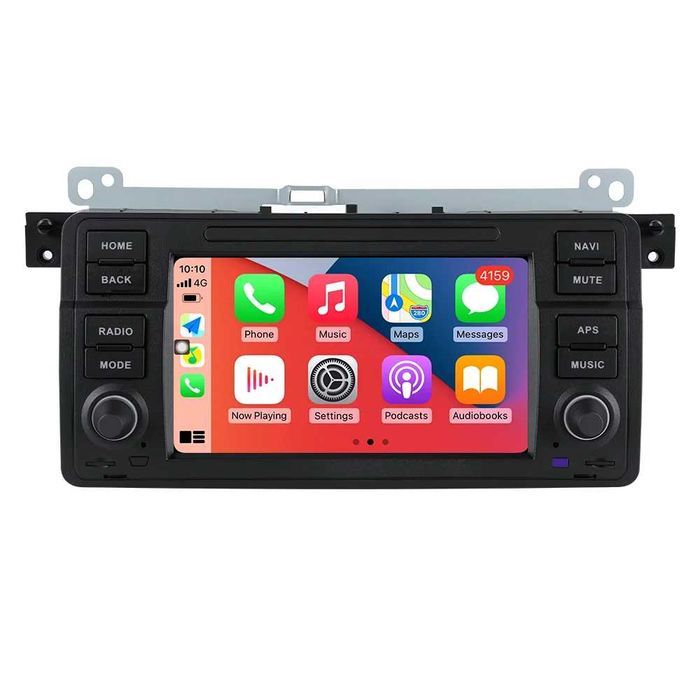 1-8GB Navigatie Android Dedicata BMW E46 Carplay Auto QLED Dsp