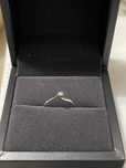 Inel logodna diamant aur alb Marimea 48