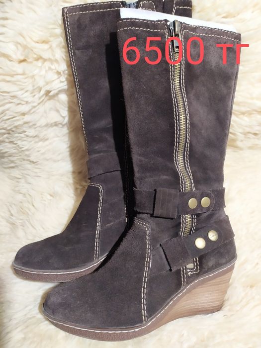 Сапоги замша, кожа 3 пары