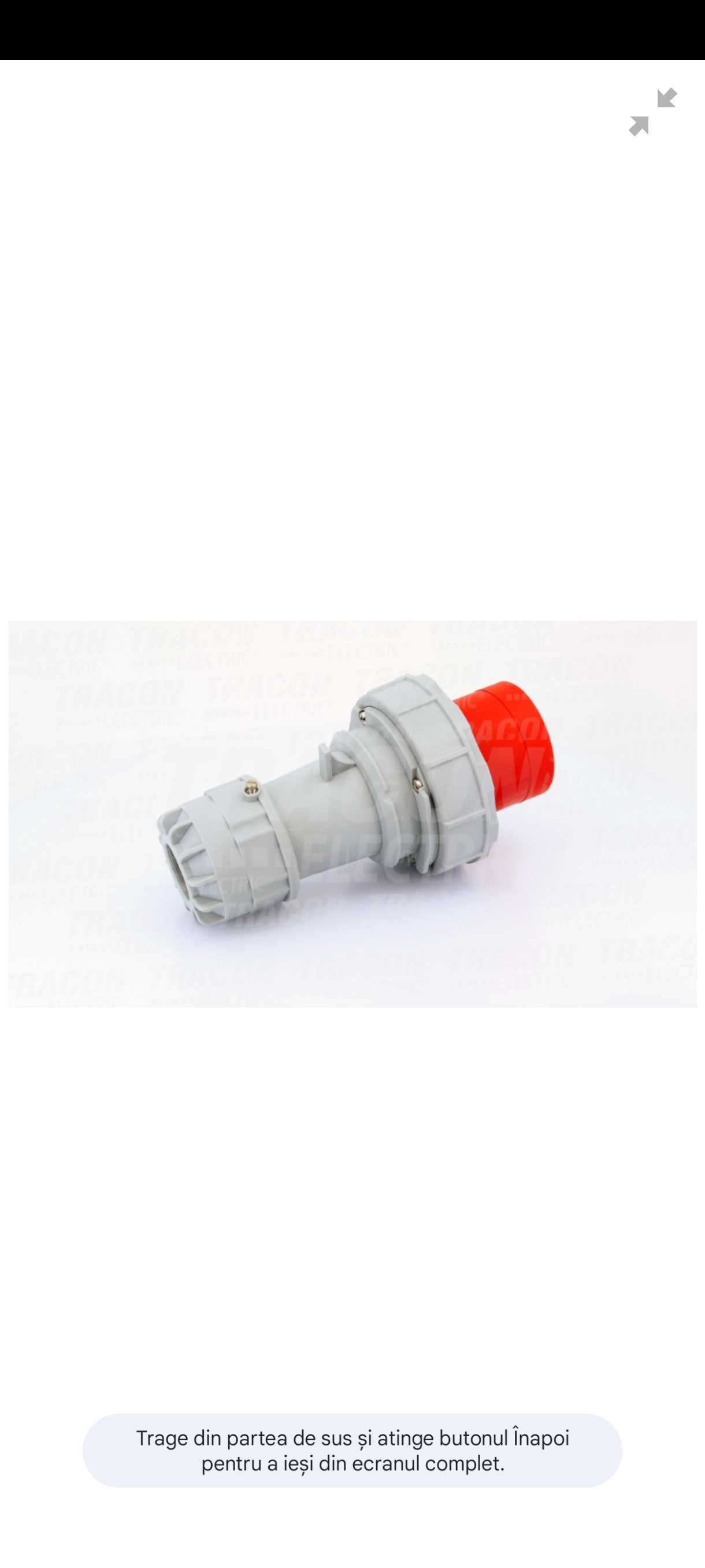 Fişă industrială, cu protecţie mărită 63A, 400V, 3P+N+E, 6h, IP67