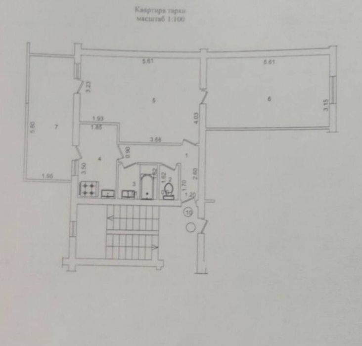 Срочно! Квартира на Тарас Шевченко 2/5/5 общ пл 66м Высокопотолочка