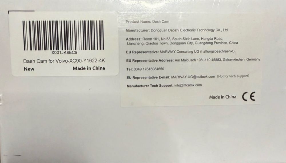 Camera dedicata volvo xc90