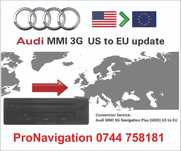 Conversie navigatie Audi VW Skoda Seat MIB MMI 3G USA to EU europa