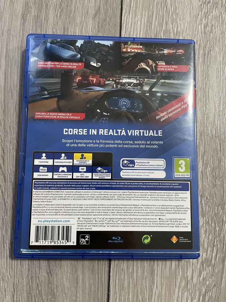 Vând joc PS4 driveclub VR