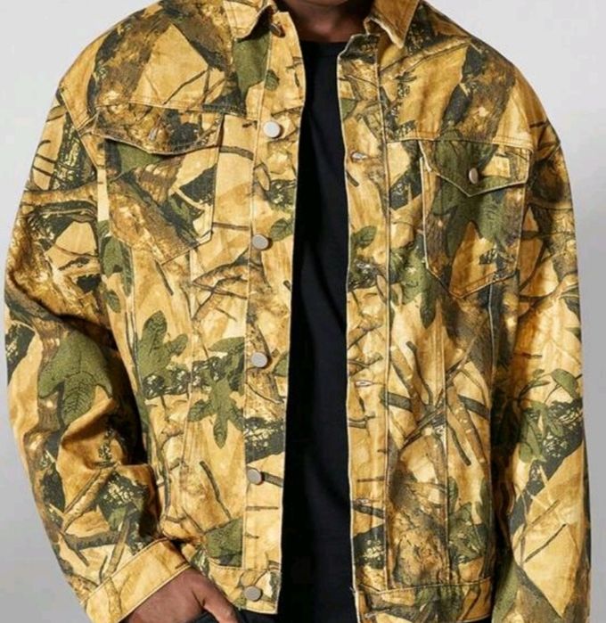 Нови мъжки военни камуфлажни дънкови деним памук якета Хл
