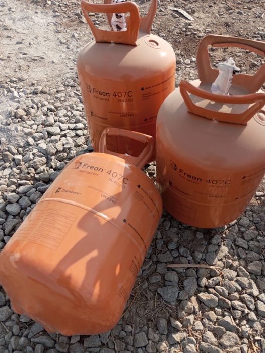 Пустые баллоны из под фриона