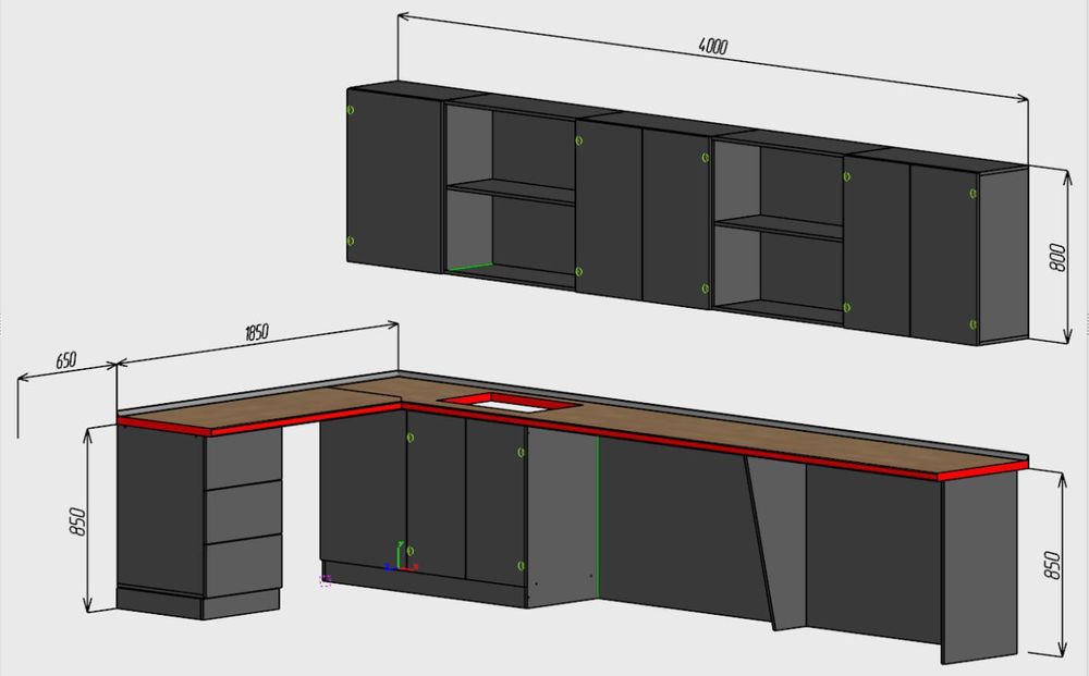 Мебель на заказ для дома и офисных пространств.