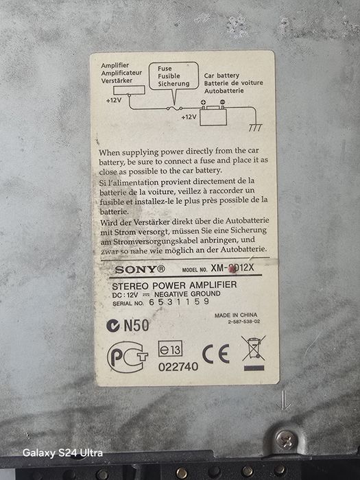 Statie subwoofer auto Sony