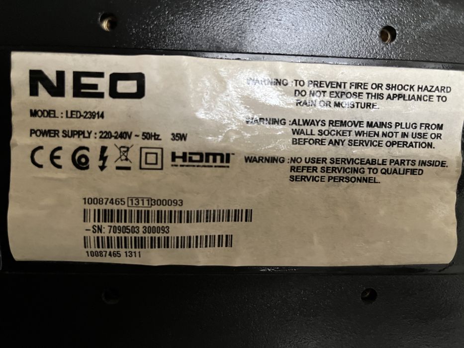 Продавам телевизор Neo 24 инча