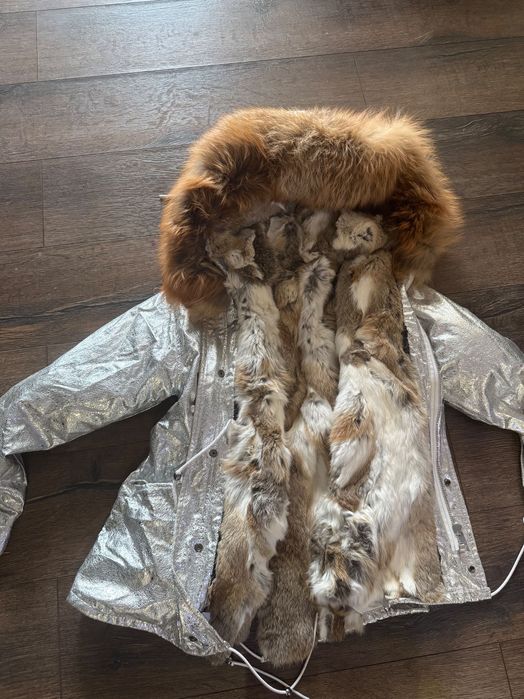 Луксозно дамско яке от естествен косъм