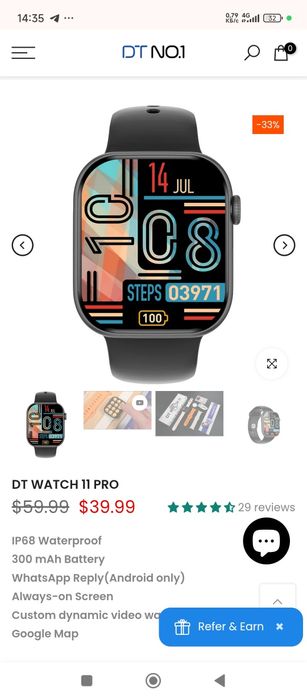 Умные часы, новинка, watchOS 11, упакованные, смарт часы, DT WATCH x11