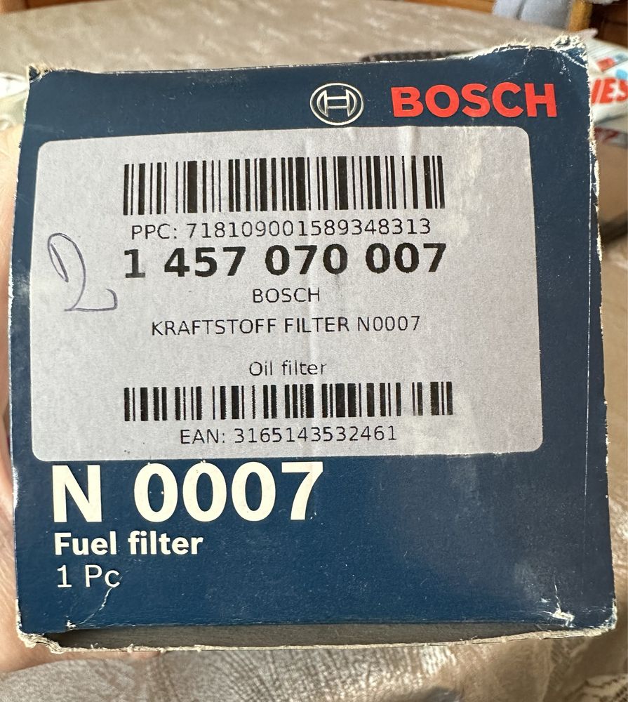 Bosch горивен филтър