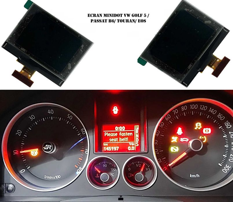 Display Ecran ceasuri bord Vw Passat B5/B6 Golf 4 Bora Golf V Sharan