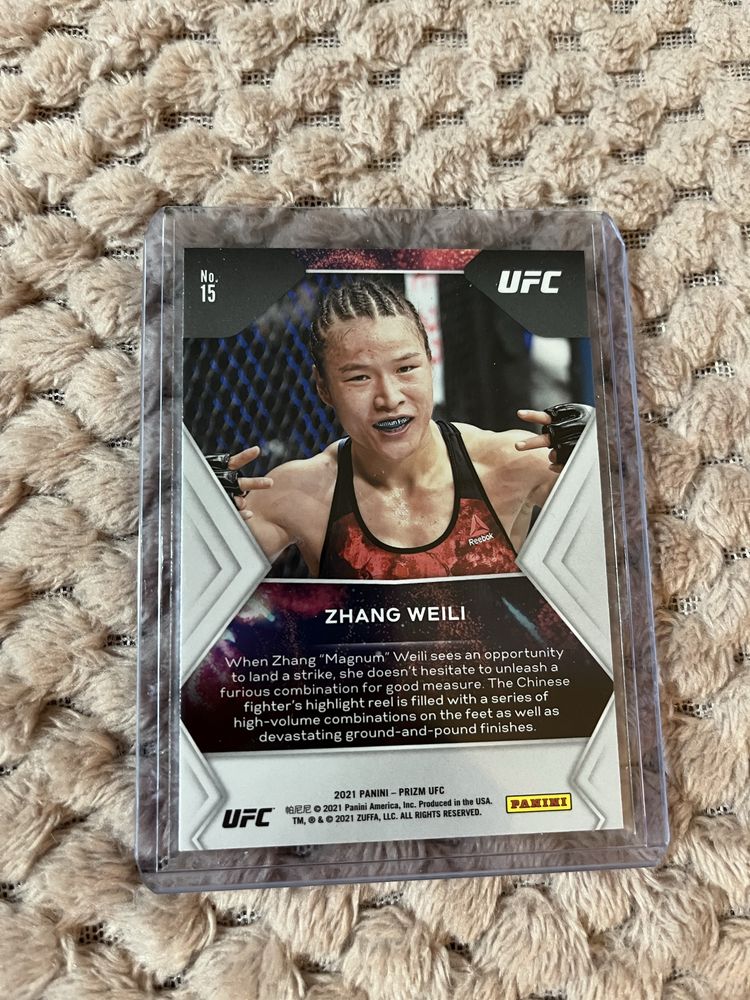 Zhang Weili champ cartonas Ufc 2021 debut edition