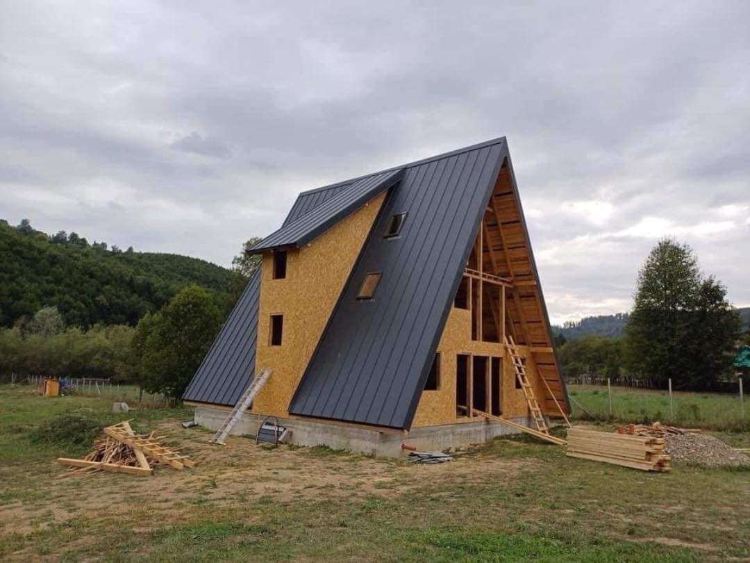 Executam cabane din lemn tip A