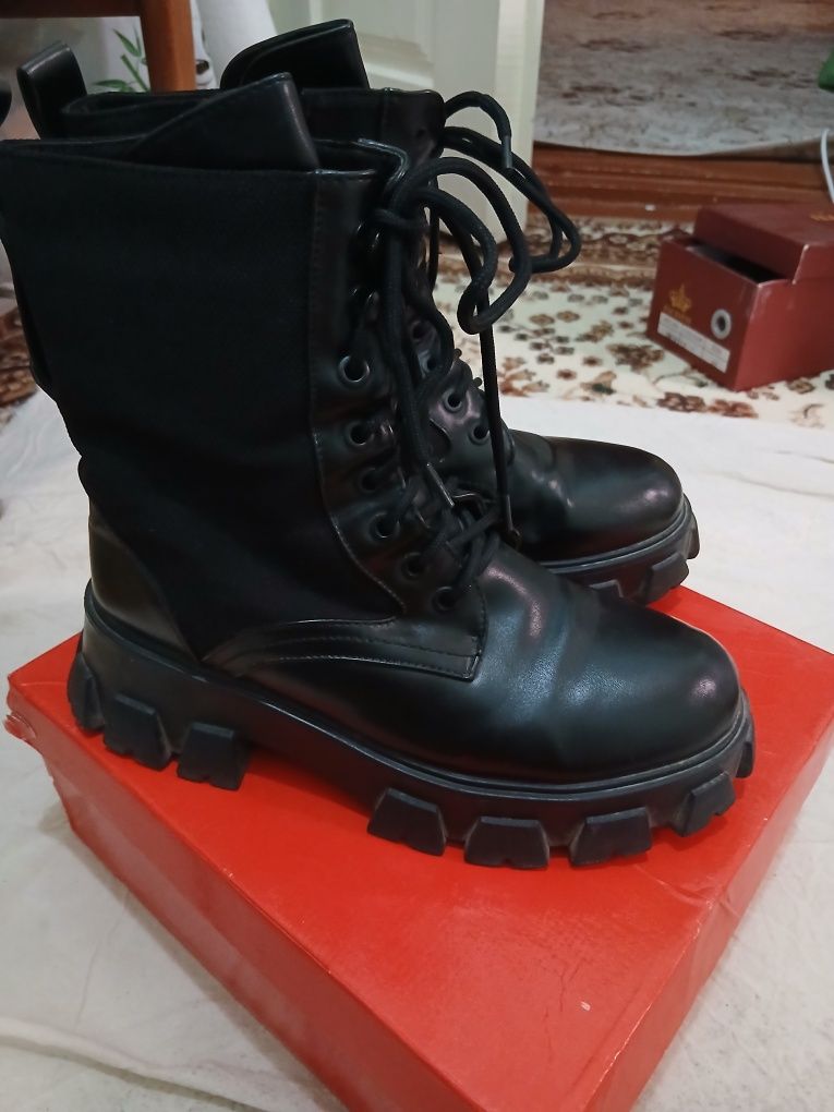 Сапоги женские кожаные