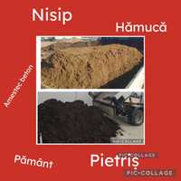 Pamant / hamuca gazon / nisip / pietris / transport marfa