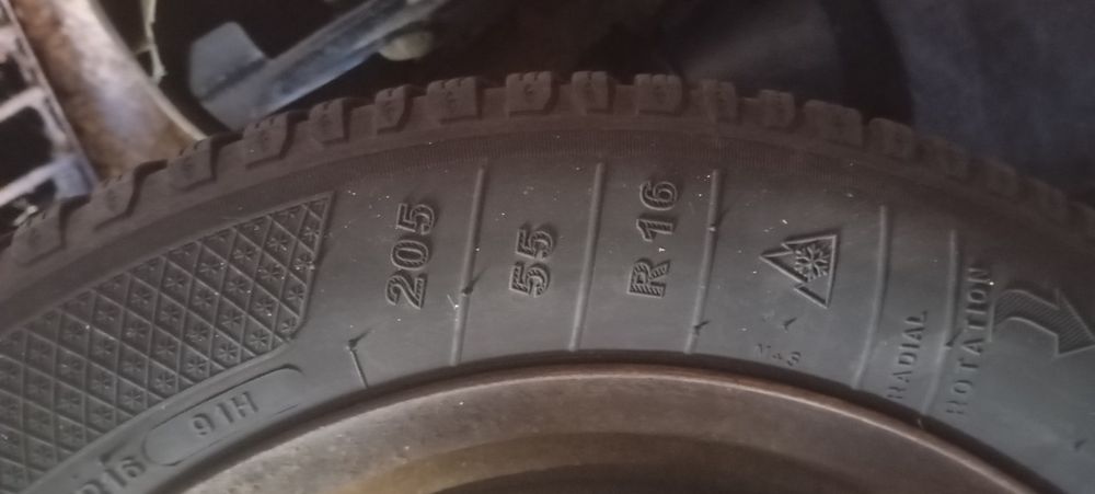 Стоманени джанти с гуми Клебер,16/5х112,/57,1  фолсваген