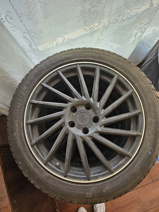 Jante + cauciucuri de iarna BMW seria 5