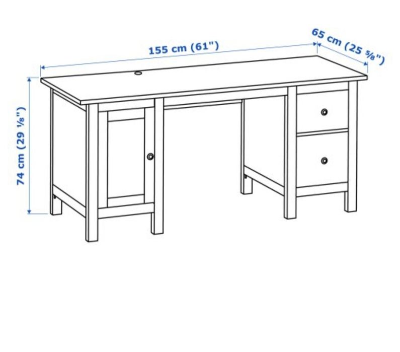 Бюро от иглолистна дървесина