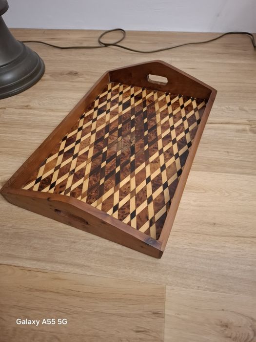 Accesoriu decorațiune vintage colectie lemn Maroc 1970