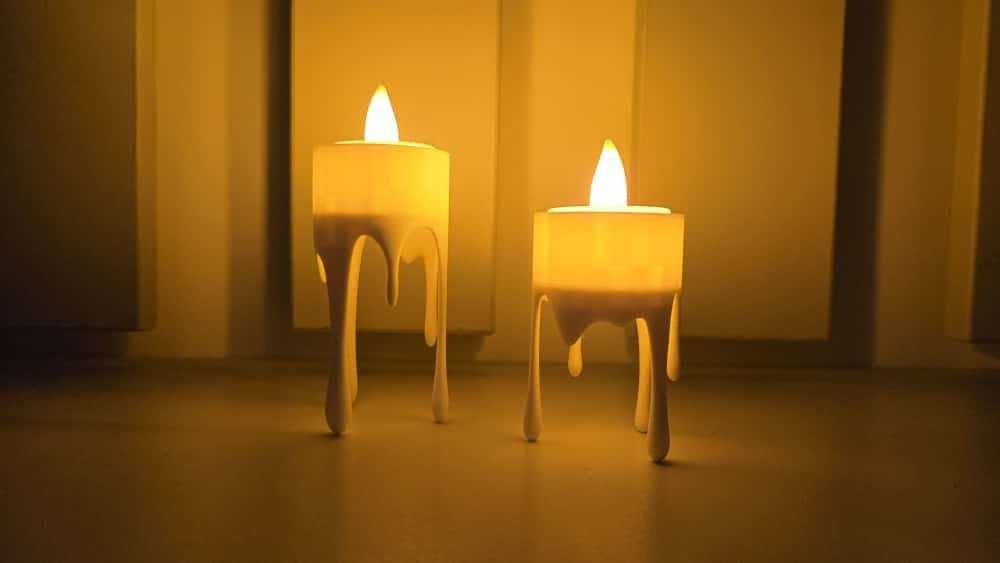 Set candele topite