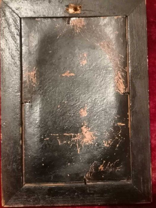 Гравюра старинная медная " Благая весть ".