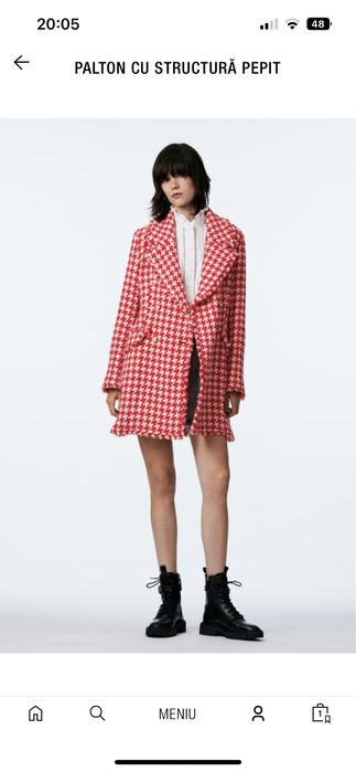 Palton Zara nou carouri