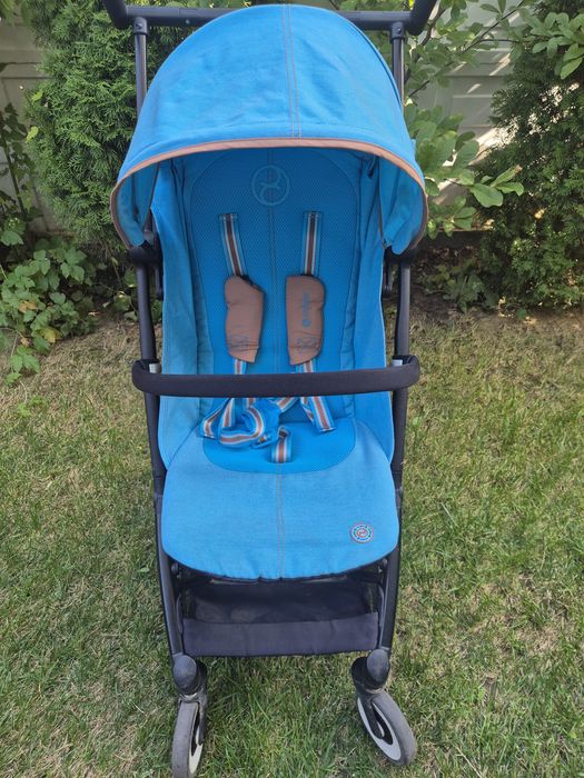Vand carucior Cybex Libelle Beach Blue cu bara de protectie