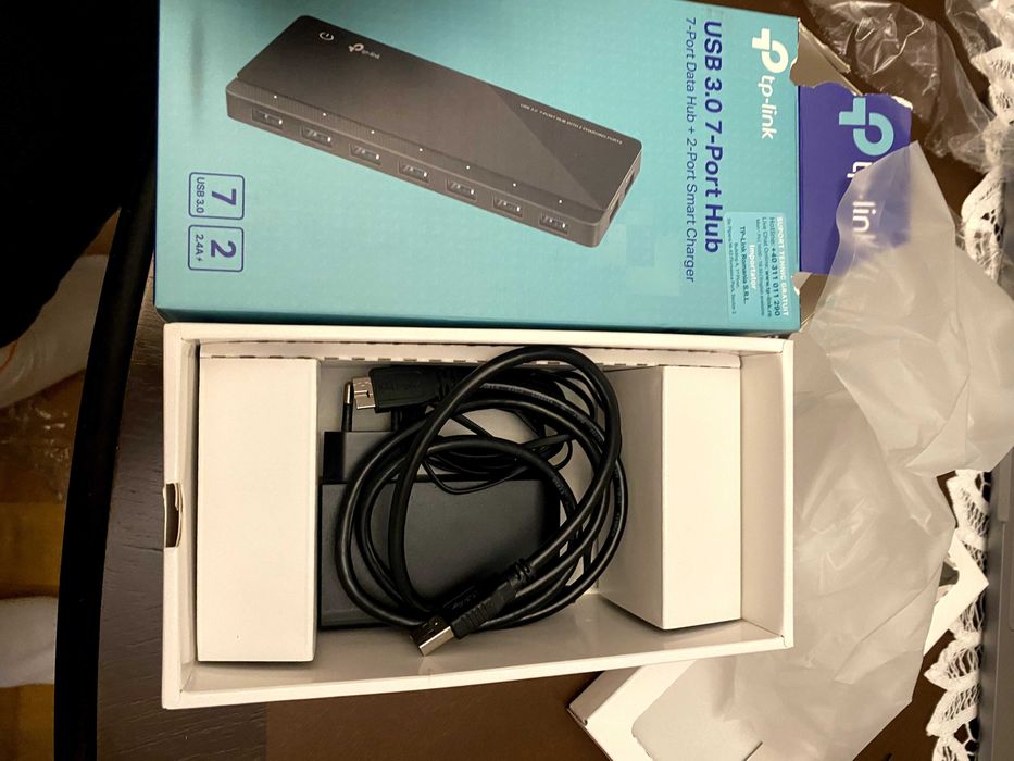 HUB USB TP-LINK UH720, 7 porturi USB 3.0, 2 porturi Fast Charging