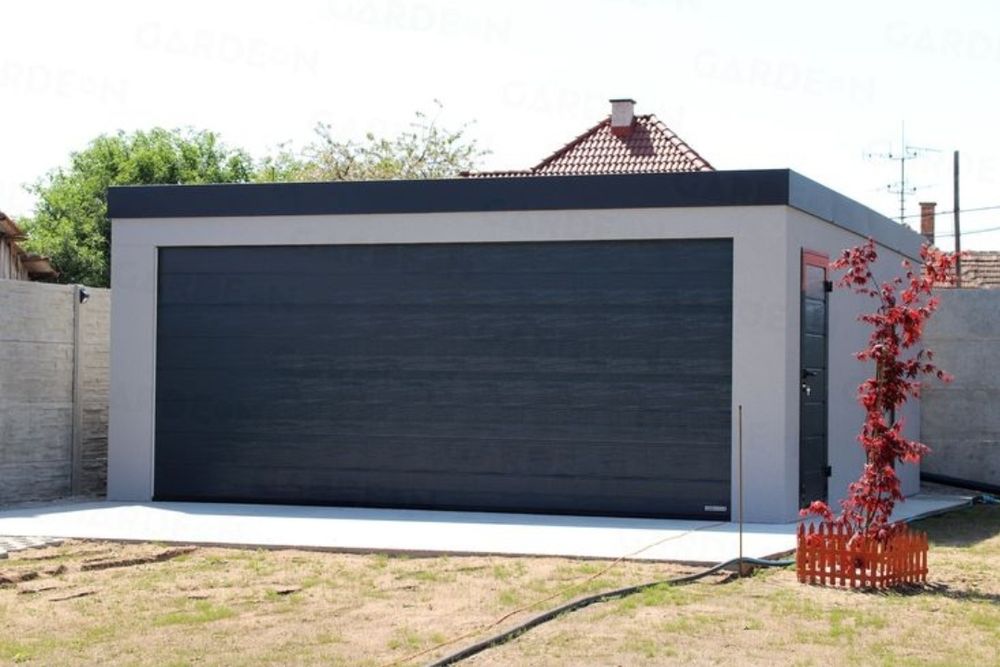 Garaje auto din structura metalica si panou sandwich termoizolant