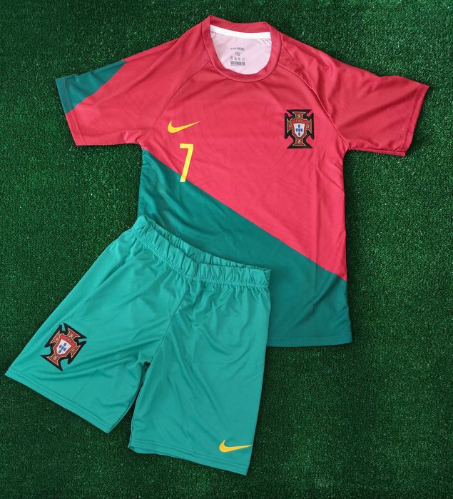 Детски екип Ал Насър Роналдо Португалия мъжка детска футболна фланелка