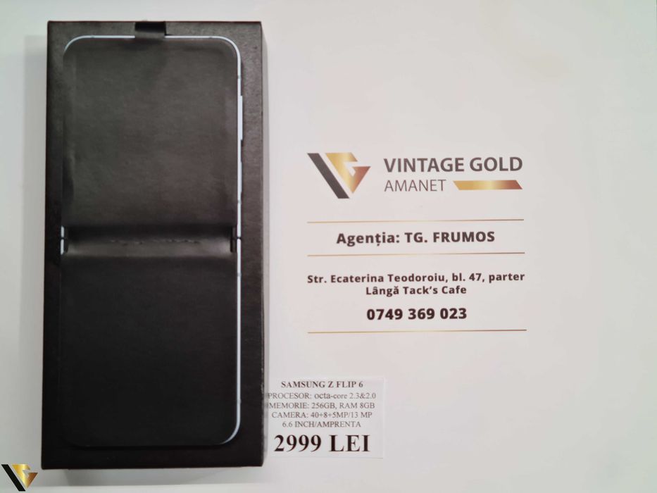 SAMSUNG Z FLIP 6 ,256GB , Amanet Vintage Gold Tg Frumos